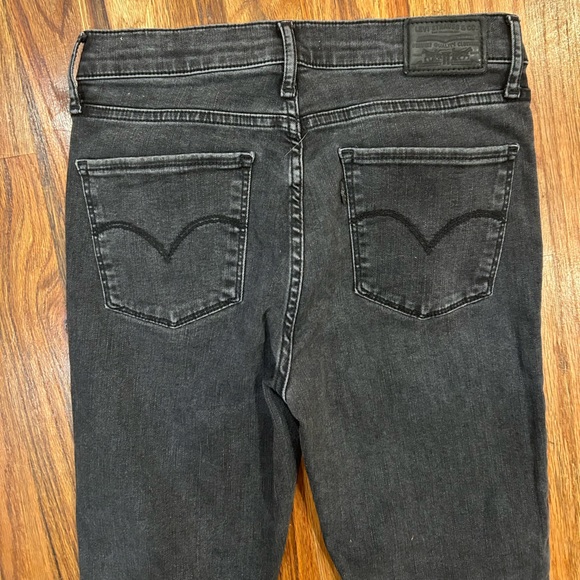 Levi’s Premium 720 Womens High Rise Super Skinny Black Denim Waterless Jeans 27 - Picture 6 of 8